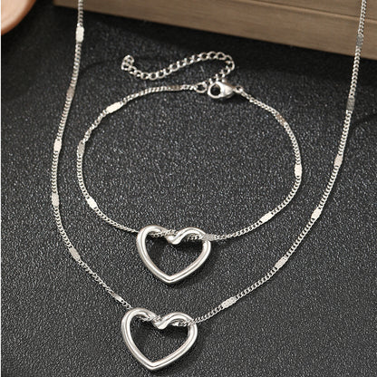 Amora Heart Necklace Set