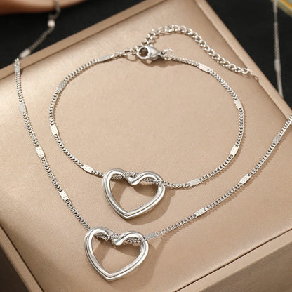 Amora Heart Necklace Set